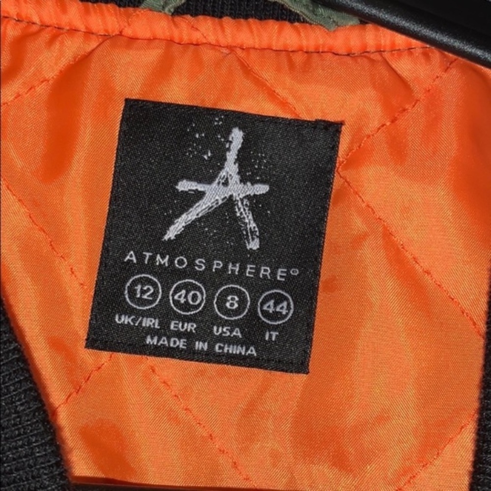 Boho Funky Green Bomber Jacket patch… - Picture 4 of 7